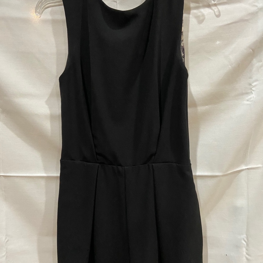 Aqua black romper